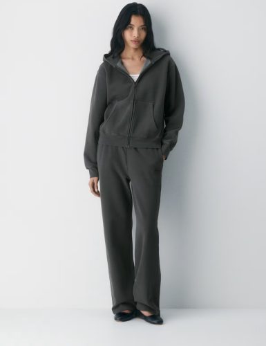 Charcoal Grey Zip-Up Hoodie