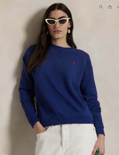 Navy Blue Classic Crew Neck Sweatshirt