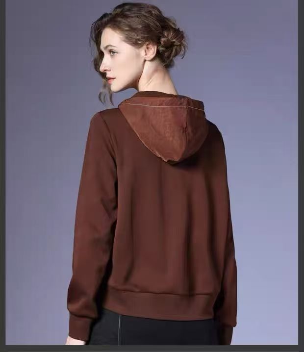 Zip-Up Jacket with Contrast Stitched Pockets - 图片 6