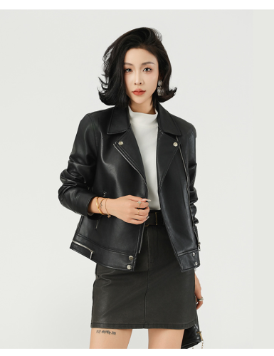 Midnight Noir Faux Leather & Teddy Coat