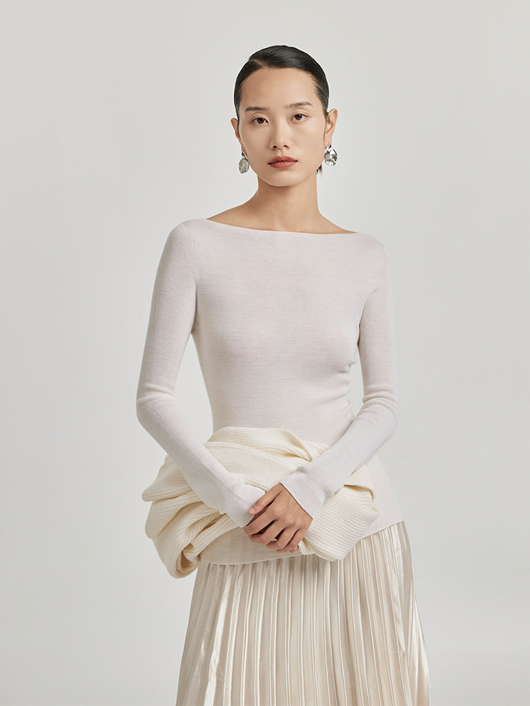 Elegant Off-Shoulder Knit Top