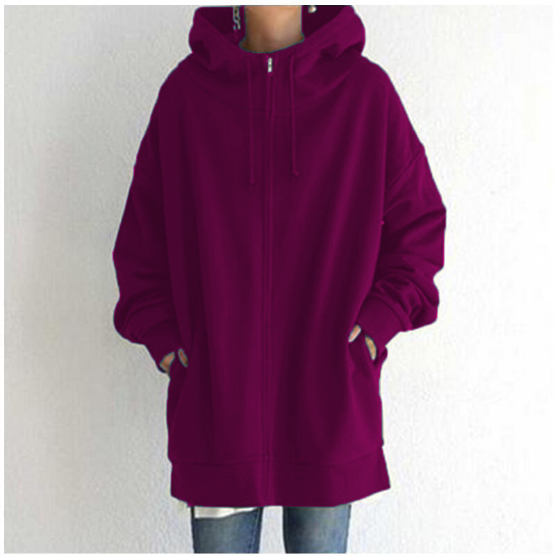Oversized Full-Zip Hooded Sweatshirt - 图片 5