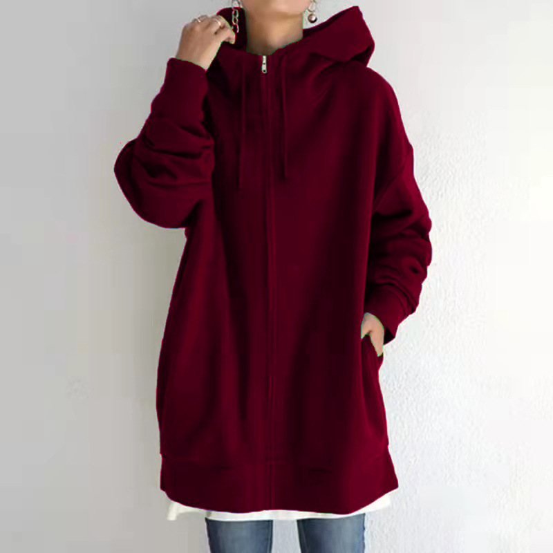 Oversized Full-Zip Hooded Sweatshirt - 图片 3