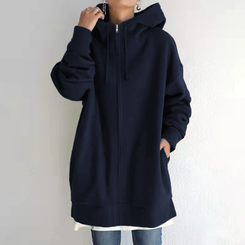 Oversized Full-Zip Hooded Sweatshirt - 图片 2