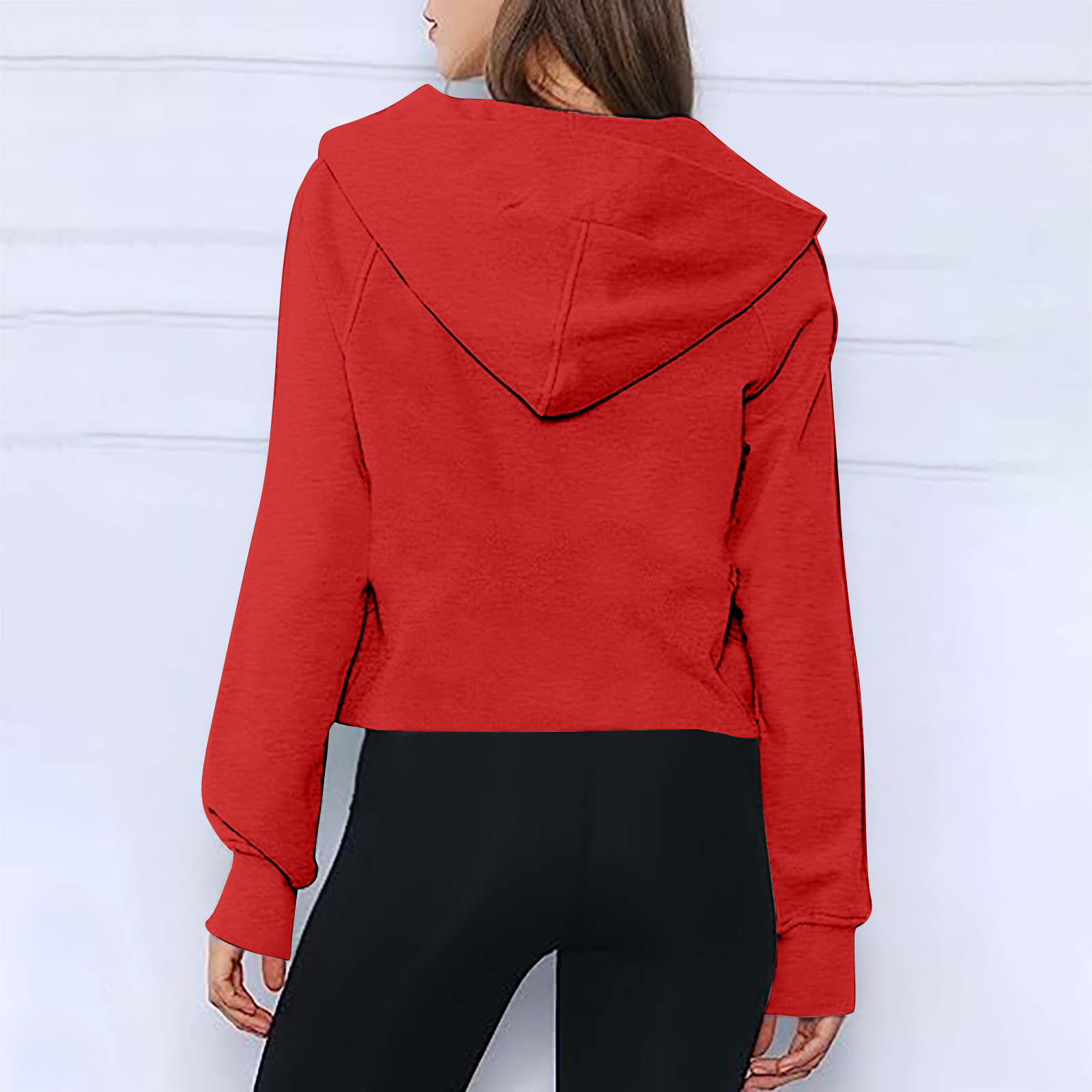 Lavender Half-Zip Hooded Sweatshirt - 图片 13